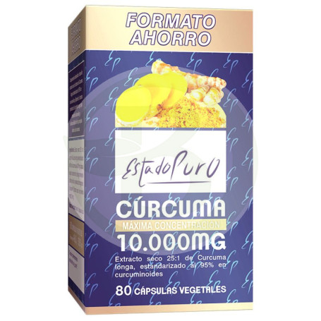 Curcuma 10000Mg. 80 capsules Pure State