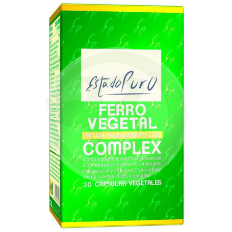 Complexe Ferro Végétal 30 Gélules Pure State