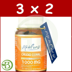 Pack 3x2 Corail Calcium 60 Gélules Etat Pur