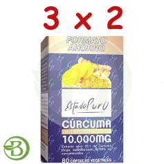 Pack 3x2 Curcuma 80 Gélules Etat Pur
