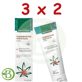 Pack 3x2 Cannabiactive Forte Plus Crema 150Ml Santiveri