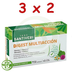Pack 3x2 Digest Multiaction 30 Gélules Santiveri