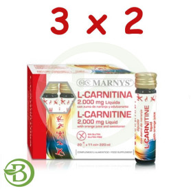 Pack 3x2 L-Carnitina Viales Marnys