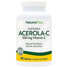 Acérola C 500 mg 90 comprimés à croquer Natures Plus