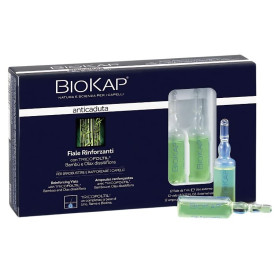Ampoules de renforcement anti-chute avec Tricofoltil 12x7ml Biokap
