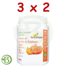 Pack 3x2 Proteína De Semilla De Calabaza 450Gr. Sura Vitasan