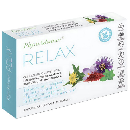 Relax 10 gélules molles à croquer Phytoadvance