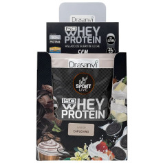 Isolat de protéines de lactosérum à dose unique Cappuccino 30G Drasanvi Sport Live