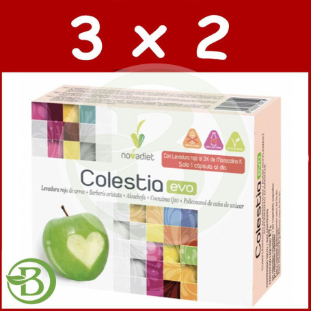 Pack 3x2 Colestia Evo 60 Capsulas Novadiet