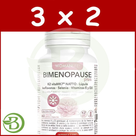Pack 3x2 Bimenopause Plus 60 Cápsulas Intersa