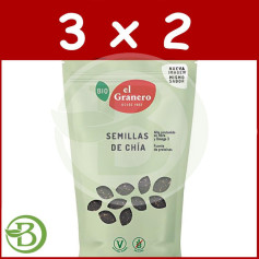 Pack 3x2 Graines de Chia Bio 150Gr Granero
