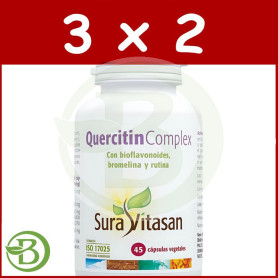 Pack 3x2 Quercitin Complex 45 Capsulas Sura Vitasan