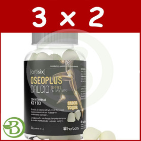 Pack 3x2 Artisix Oseoplus Calcio 30 Gominolas Herbora