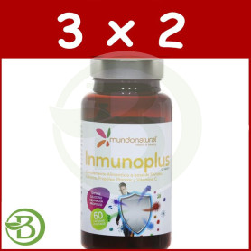 Pack 3x2 Inmunoplus 60 Cápsulas Mundo Natural