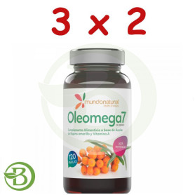 Pack 3x2 Oleomega 7 90 Cápsulas Mundo Natural