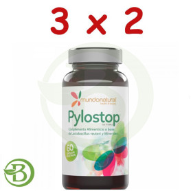 Pack 3x2 Pylostop 60 Cápsulas Mundo Natural