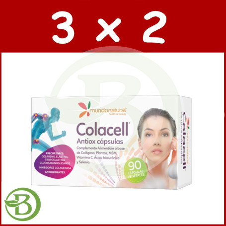 Pack 3x2 Colacell 90 Cápsulas Mundo Natural