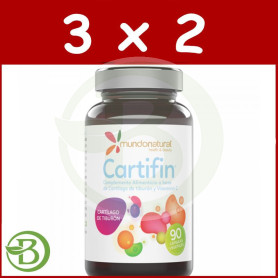 Pack 3x2 Cartifin 750Mg. 90 Cápsulas Mundo Natural