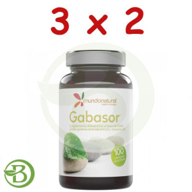 Pack 3x2 Gabasor 100 Cápsulas Mundo Natural