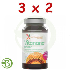 Pack 3x2 VitaD3 5000UI 120 Perlas Mundo Natural