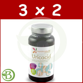 Pack 3x2 Uricacid 60 Cápsulas Mundo Natural