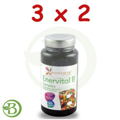 Pack 3x2 Enervital B Complex 60 Gélules Natural World