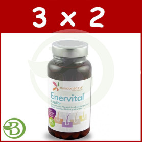 Pack 3x2 Enervital Capilar 60 Cápsulas Mundo Natural
