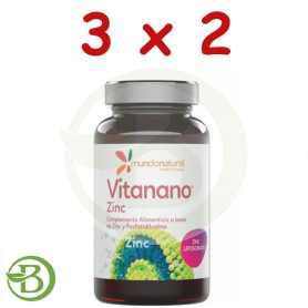 Pack 3x2 Vitanano Zinc Liposomado 30 Cápsulas Mundo Natural