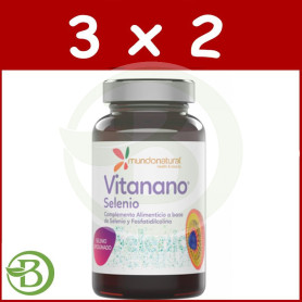 Pack 3x2 Vitanano Selenio Liposomado 30 Cápsulas Mundo Natural