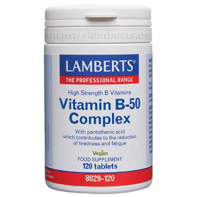 Complexe de vitamine B-50 120 comprimés Lamberts