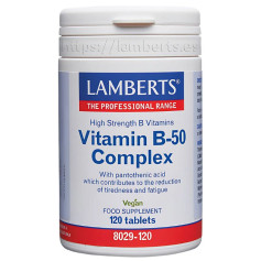 Complexe de vitamine B-50 120 comprimés Lamberts