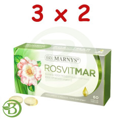 Pack 3x2 Huile de Rose Musquée Rosvitmar 60 Gélules Marnys