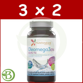 Pack 3x2 Oleomega 3 Epa 30 Perlas Mundo Natural