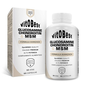 Glucosamine + Chondroïtine + MSM 60 Capsules. Vit.O.Best