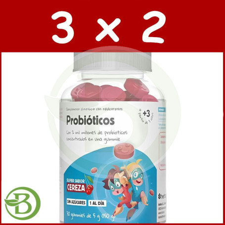 Pack 3x2 Probioticos 30 Gominolas Herbora