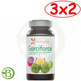 Pack 3x2 Garciforce 600Mg. 60 Cápsulas Mundo Natural