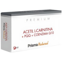 Acétyl-L-Carnitine + Pqq + Coenzyme Q10 60 gélules Prisma Natural