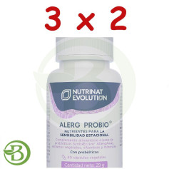 Pack 3x2 Alerg Probio 40 Cápsulas Vegetales Nutrinat Evolution