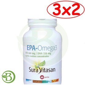 Pack 3x2 EPA-Omega 3 60 Perlas Sura Vitasan