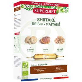 Shitake-Maitake-Reishi BIO 20 Ampoules Super Diet