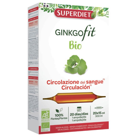 Ginkgofit Bio 20 Ampoules Superdiet