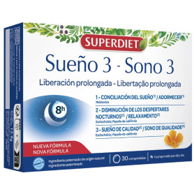 Sueño 3 Libération Prolongée 30 Comprimés Superdiet