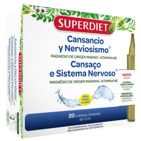 Magnésium marin + vitamine B6 20 ampoules Superdiet