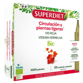 Vigne Rouge Bio 20 Ampoules Superdiet