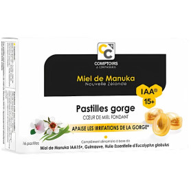 Pastilles pour la gorge (miel de Manuka) Comptoirs &amp; Compagnies