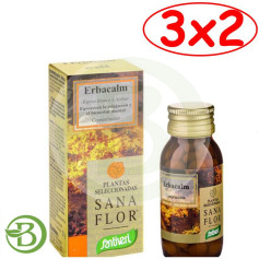 Pack 3x2 Comprimés Sanaflor 2 Erbacalm 30Gr. Santiveri