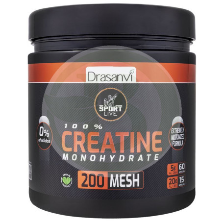 Créatine Monohydrate 200 Mesh 300G Sport Live Drasanvi