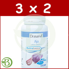 Pack 3x2 Ail Macéré 500Mg. 90 perles drasanvi