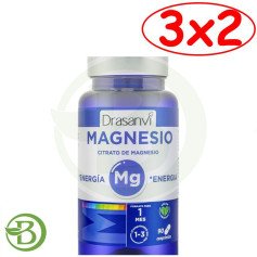 Pack 3x2 Citrate de Magnésium 90 Comprimés Drasanvi