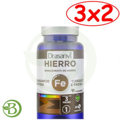 Pack 3x2 Bisglycinate de Fer Ferrochel 90 Comprimés Drasanvi